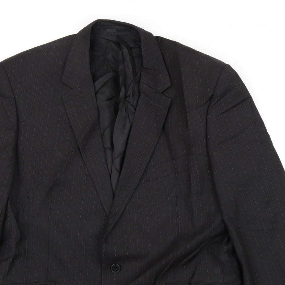 Burton Mens Blue Striped  Jacket Blazer Size 54