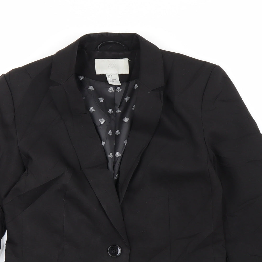 H&M Womens Black   Jacket Blazer Size 8
