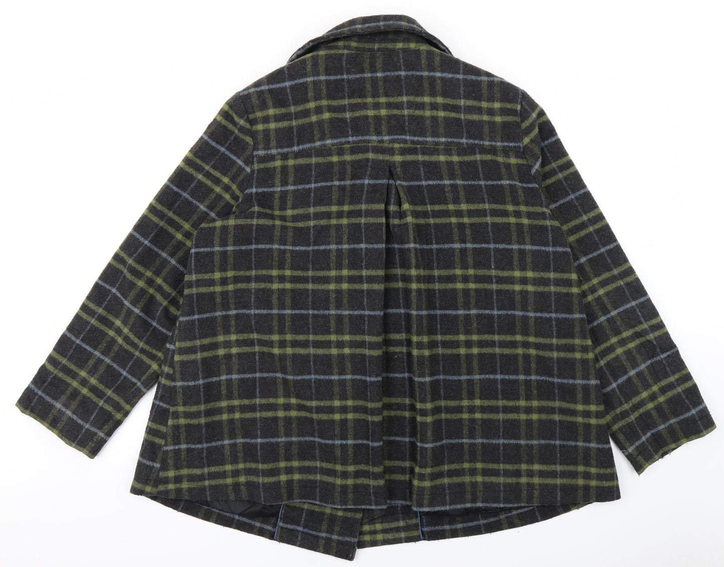 Debenhams Womens Grey Check  Trench Coat Coat Size 18