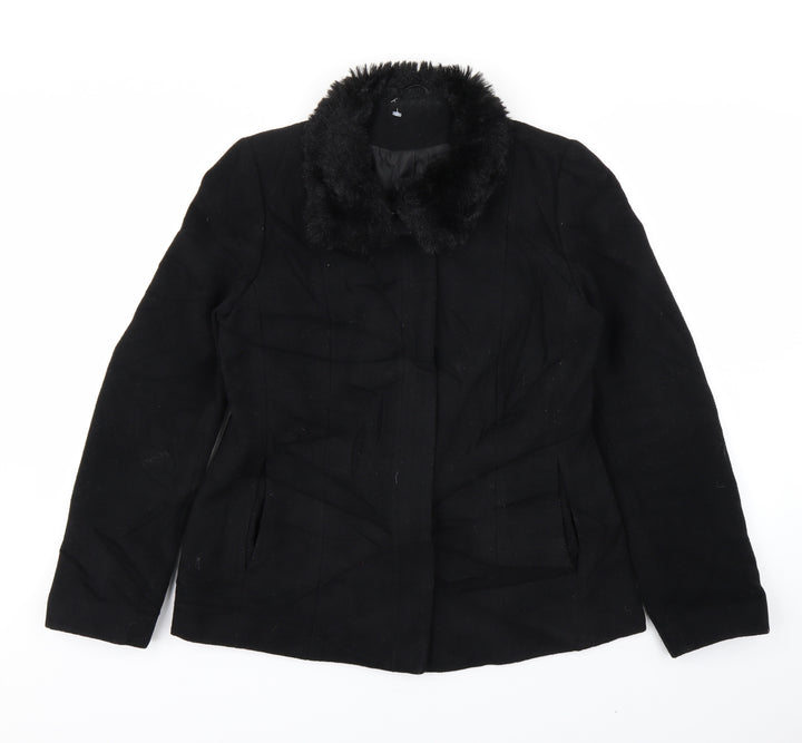 Principles Womens Black Jacket Coat