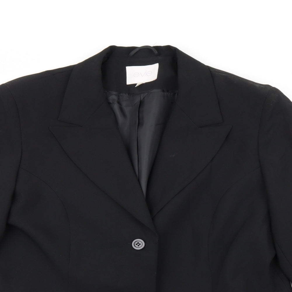 EVIE Womens Black   Jacket Blazer Size 16