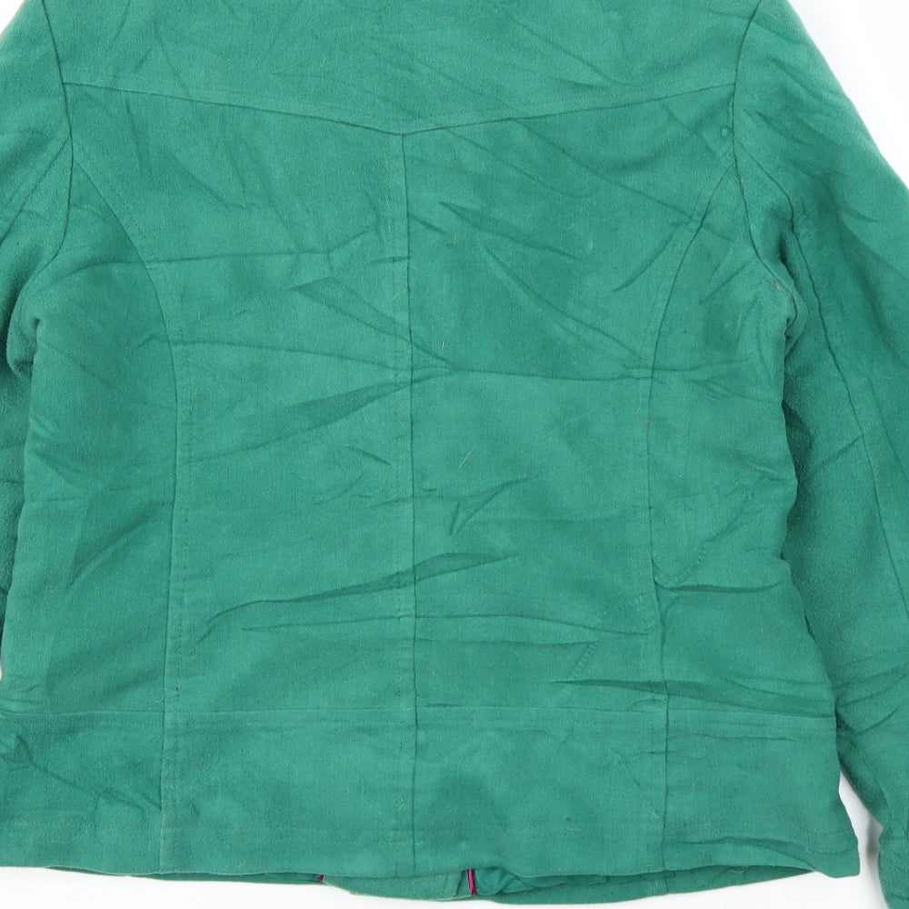 Fresh Made Womens Green   Jacket Coat Size L