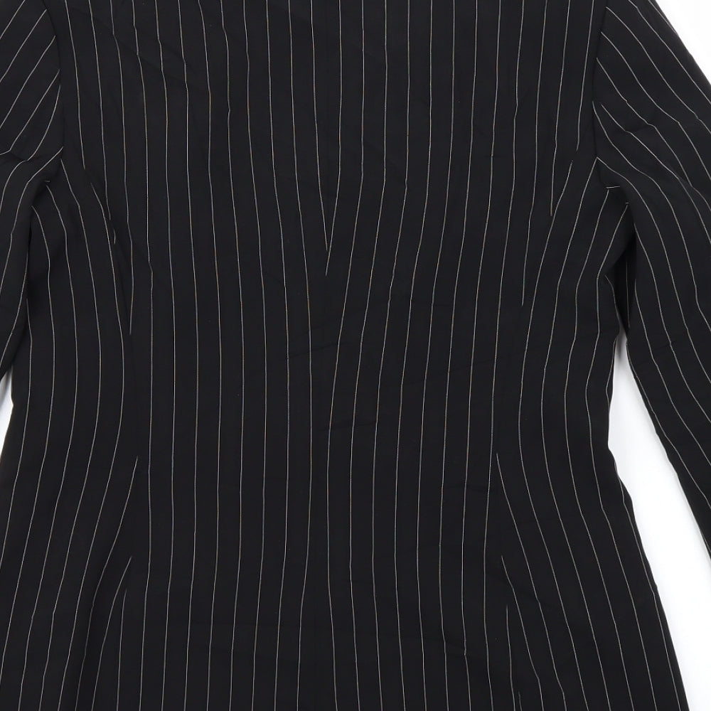 Zara Womens Black Striped  Jacket Blazer Size XS
