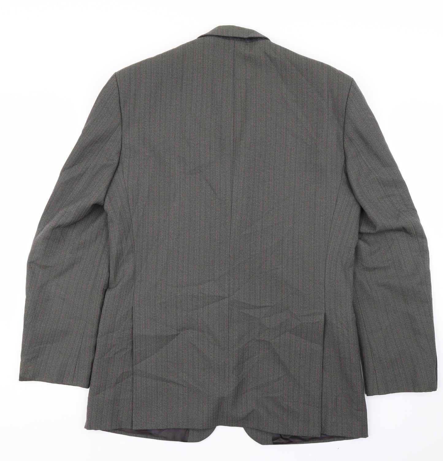 CENTAUR Mens Green Striped  Jacket Blazer One Size