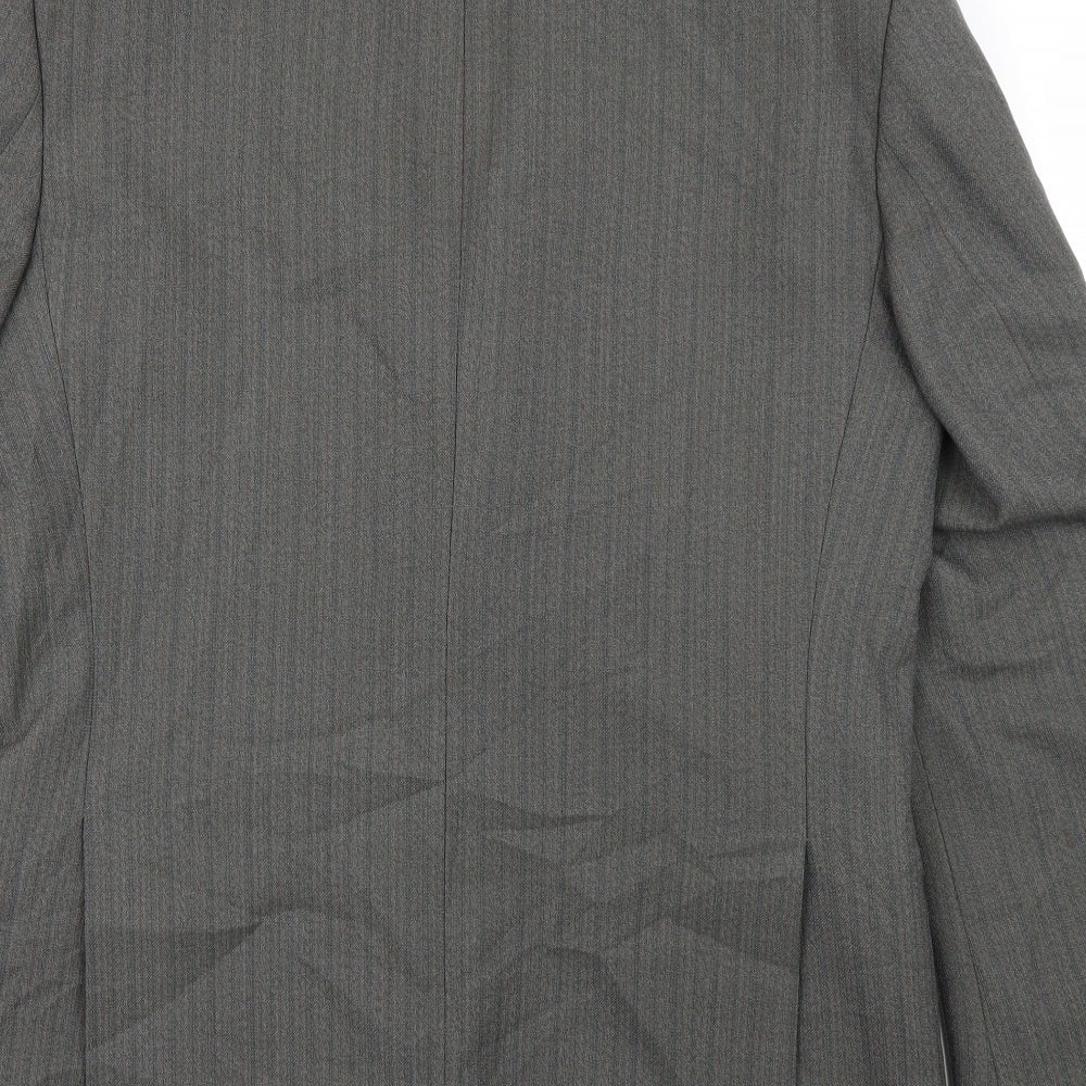 CENTAUR Mens Green Striped  Jacket Blazer One Size