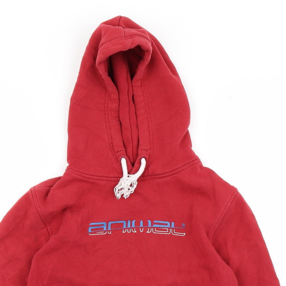 Animal Boys Red   Pullover Hoodie Size 7-8 Years