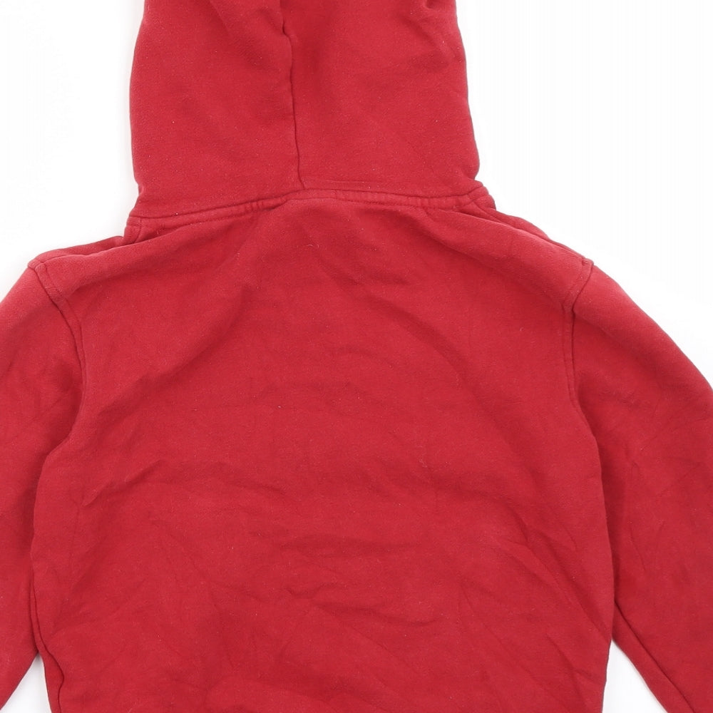 Animal Boys Red   Pullover Hoodie Size 7-8 Years