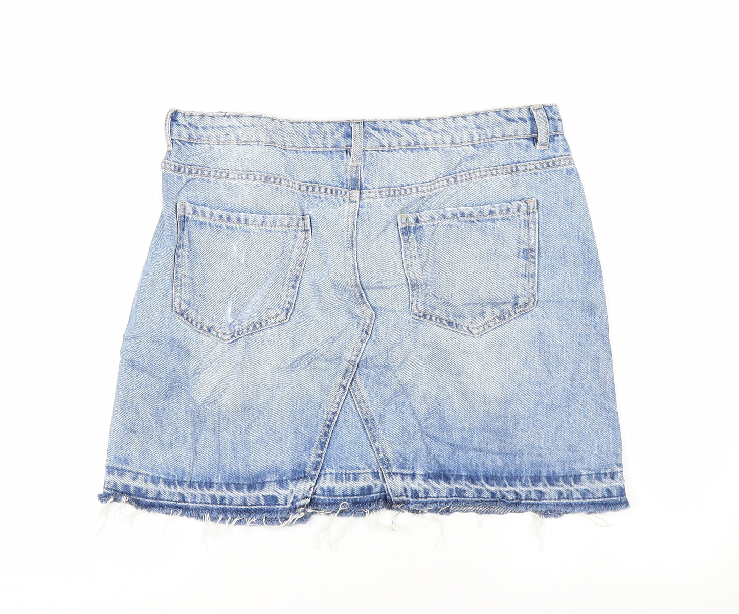 Marks and Spencer Womens Blue   Straight & Pencil Skirt Size 10