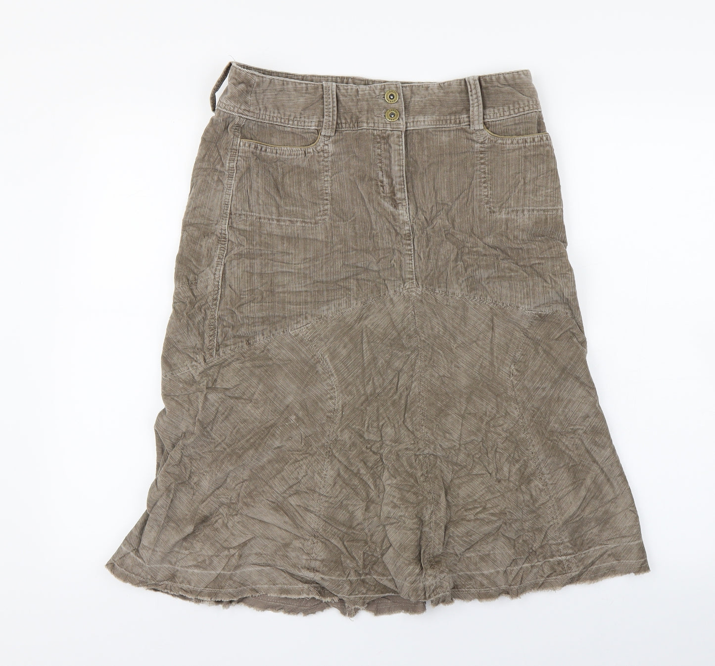 NEXT Womens Brown   Flare Skirt Size 10