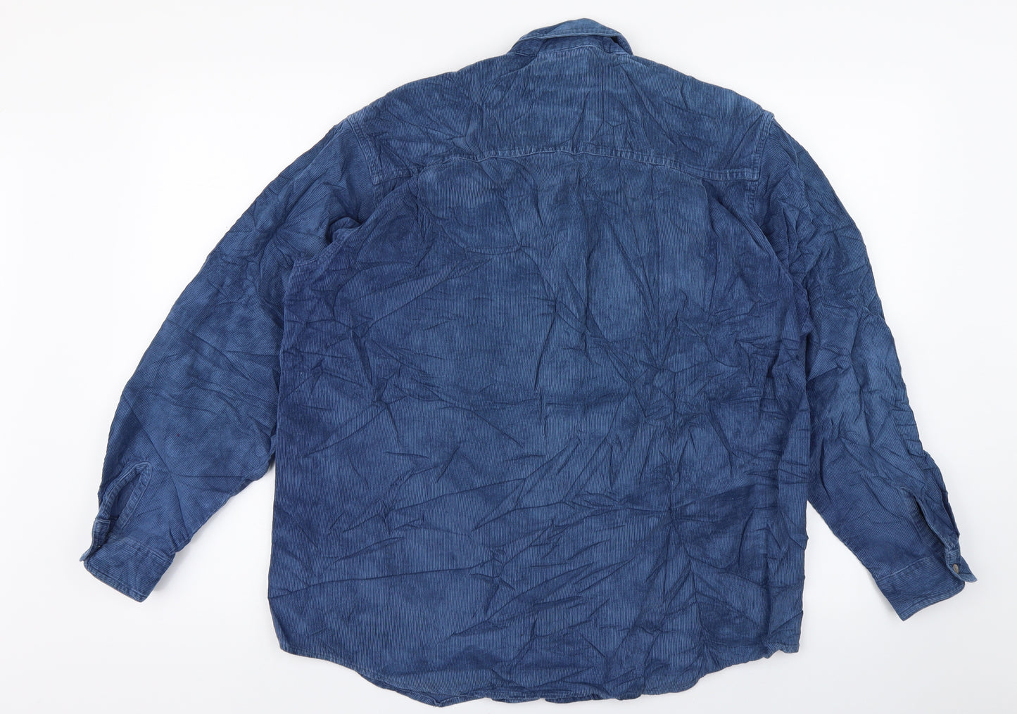 Cotton Republic Mens Blue    Polo Size 14