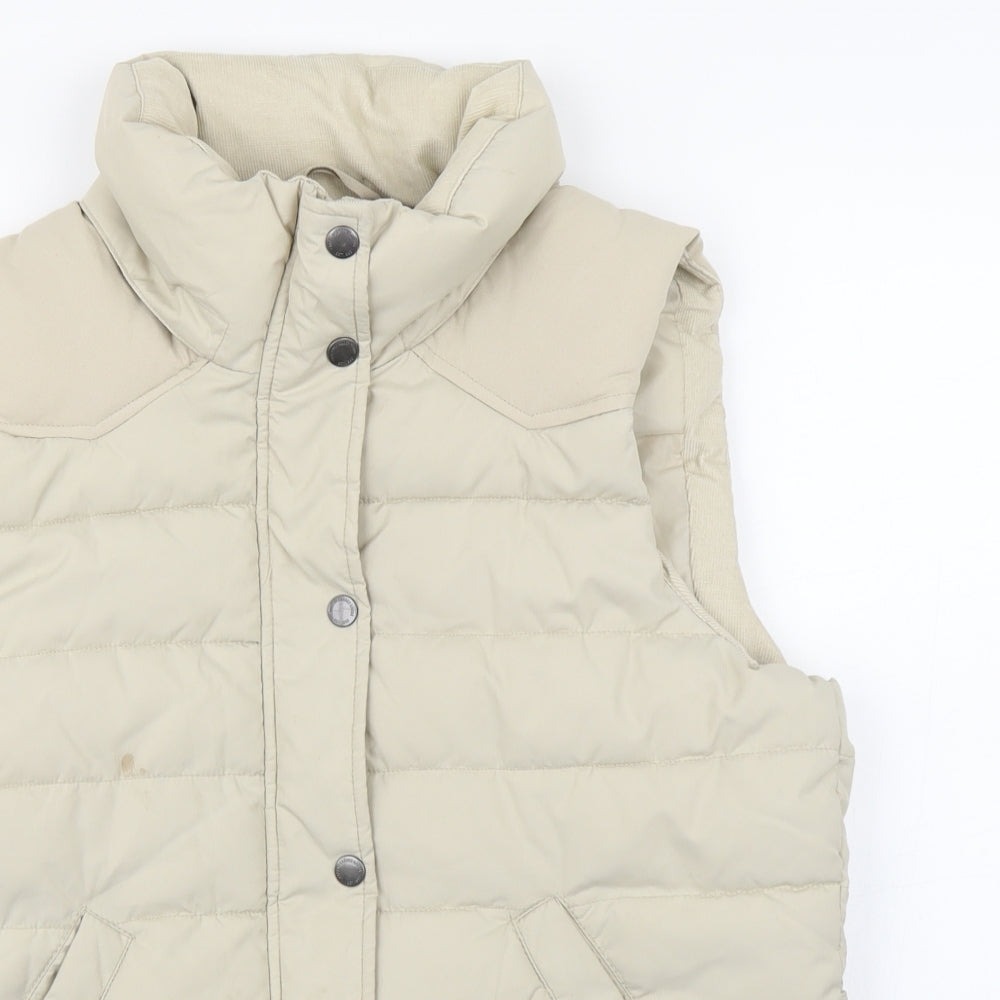 H&M Womens Brown   Overcoat Waistcoat Size 12