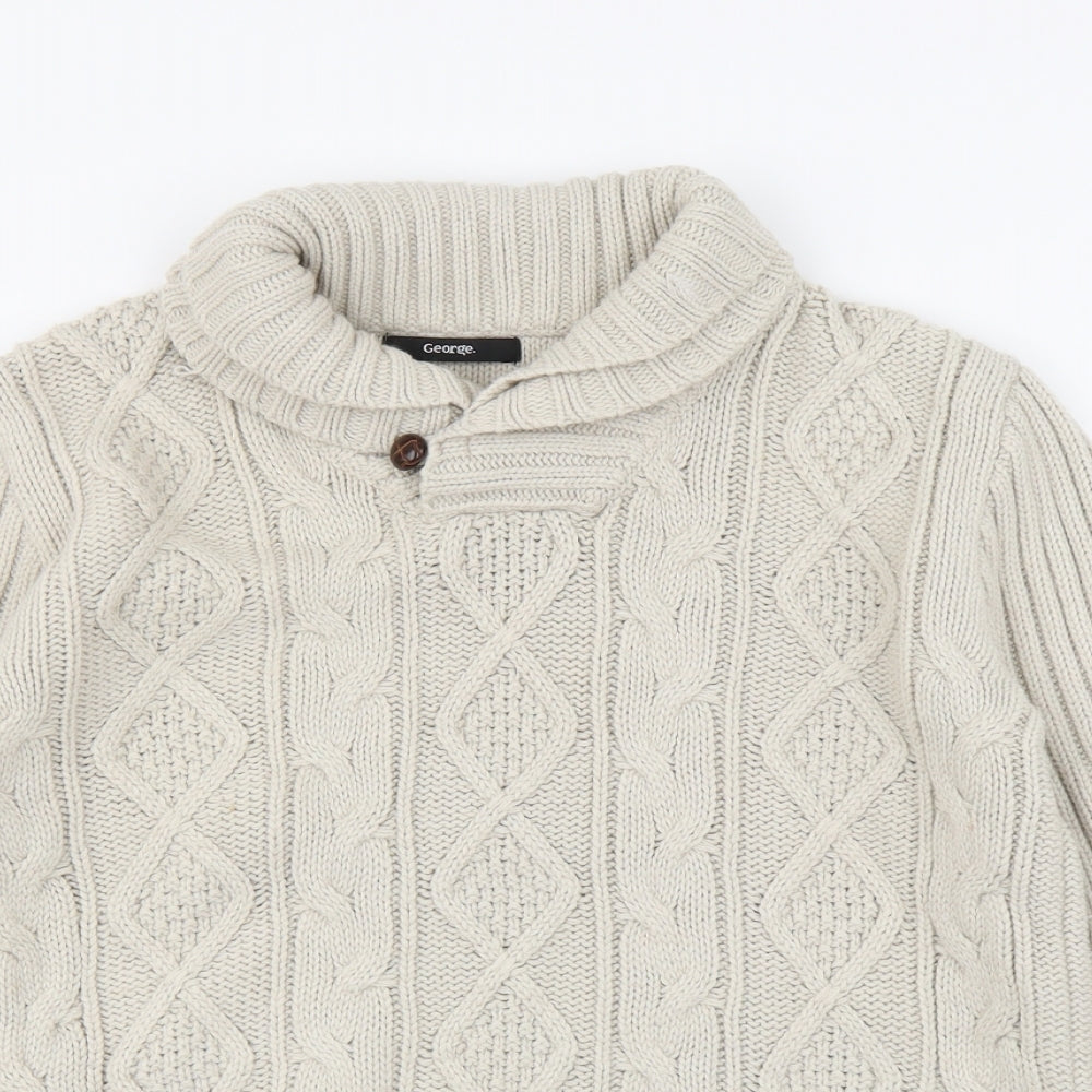 George Girls White   Pullover Jumper Size 13-14 Years