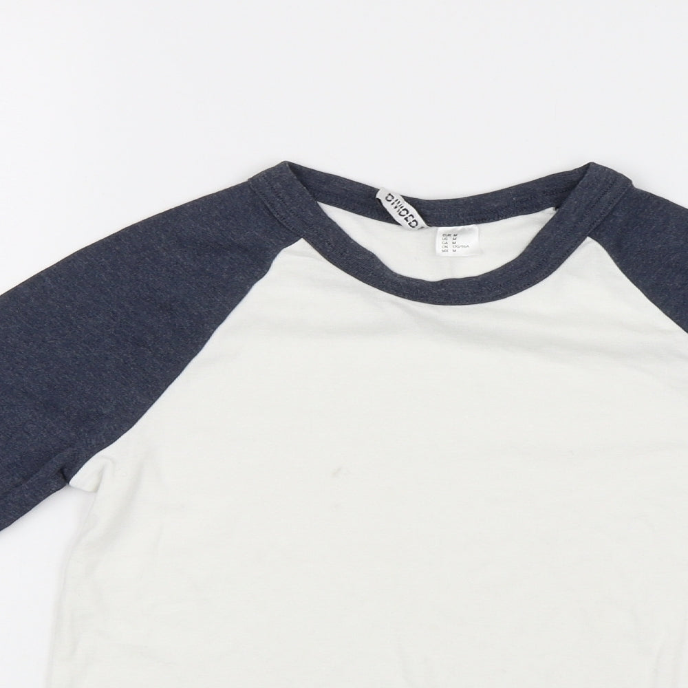 Divided Womens White   Basic T-Shirt Size M