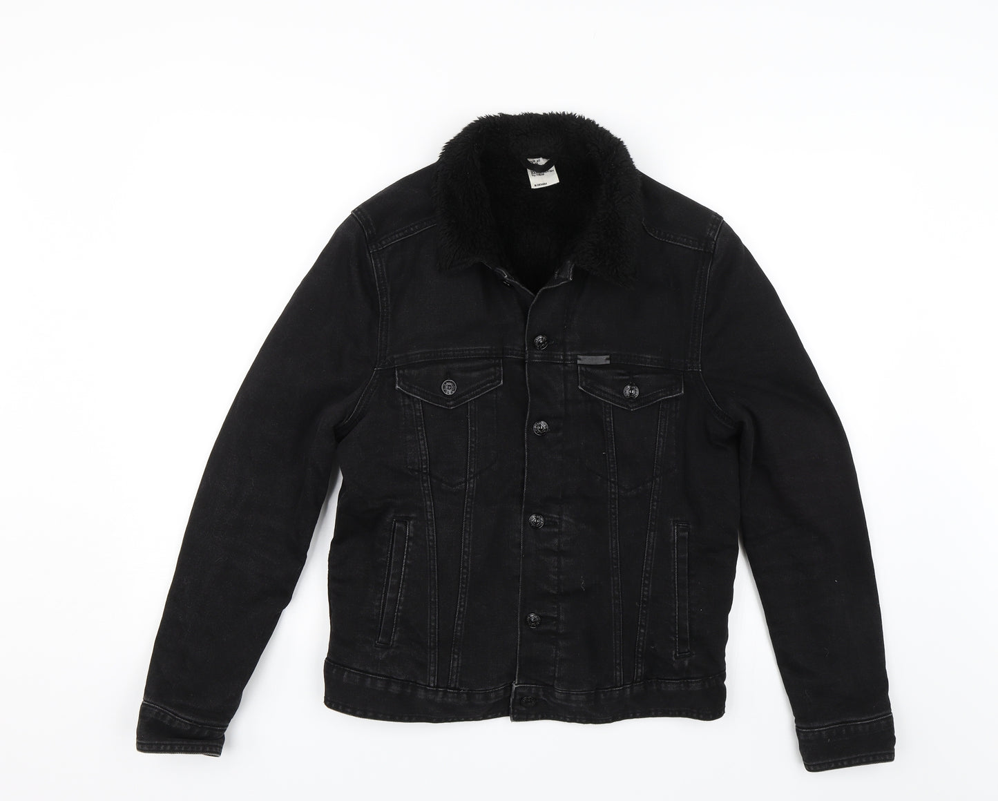 H&M Womens Black   Biker Jacket Size 12