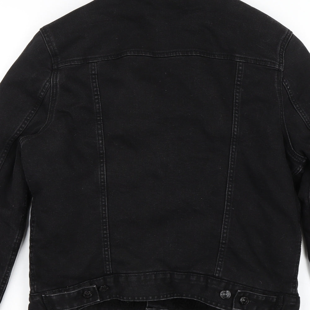 H&M Womens Black   Biker Jacket Size 12