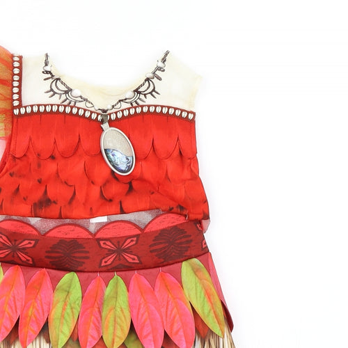 George Girls Red   Shift  Size 3-4 Years  - Moana