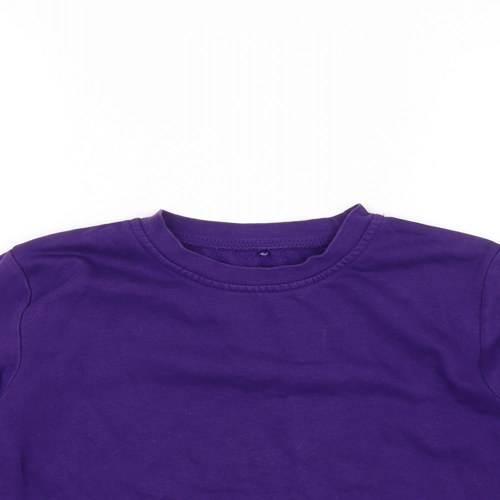 George Girls Purple   Pullover Jumper Size 8-9 Years  - School