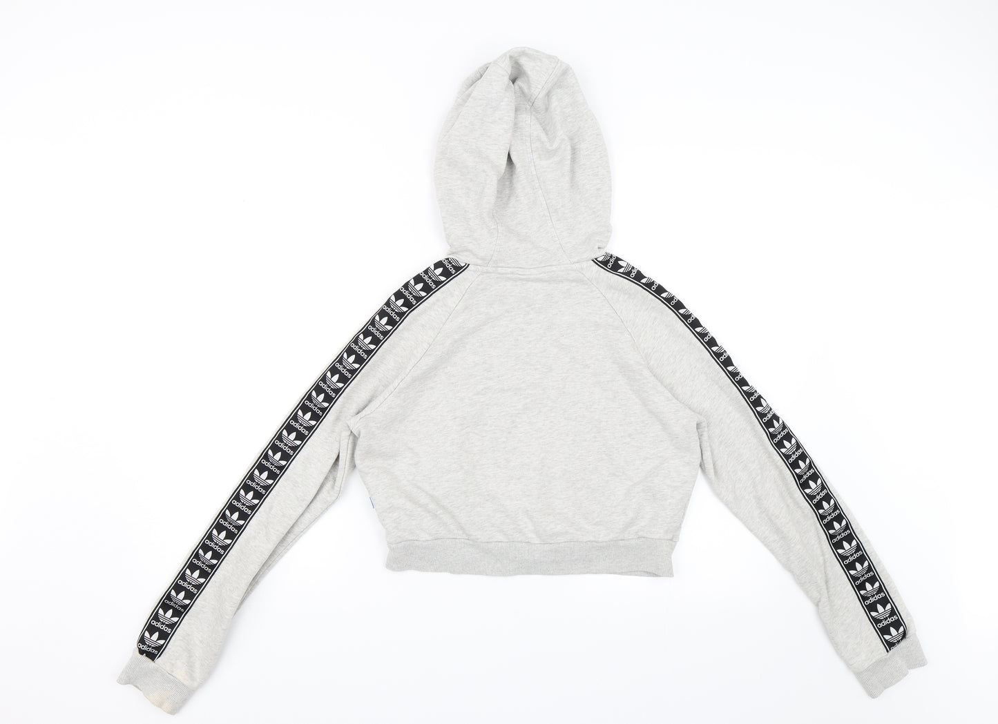 adidas Womens Grey   Pullover Hoodie Size 8  - Cropped