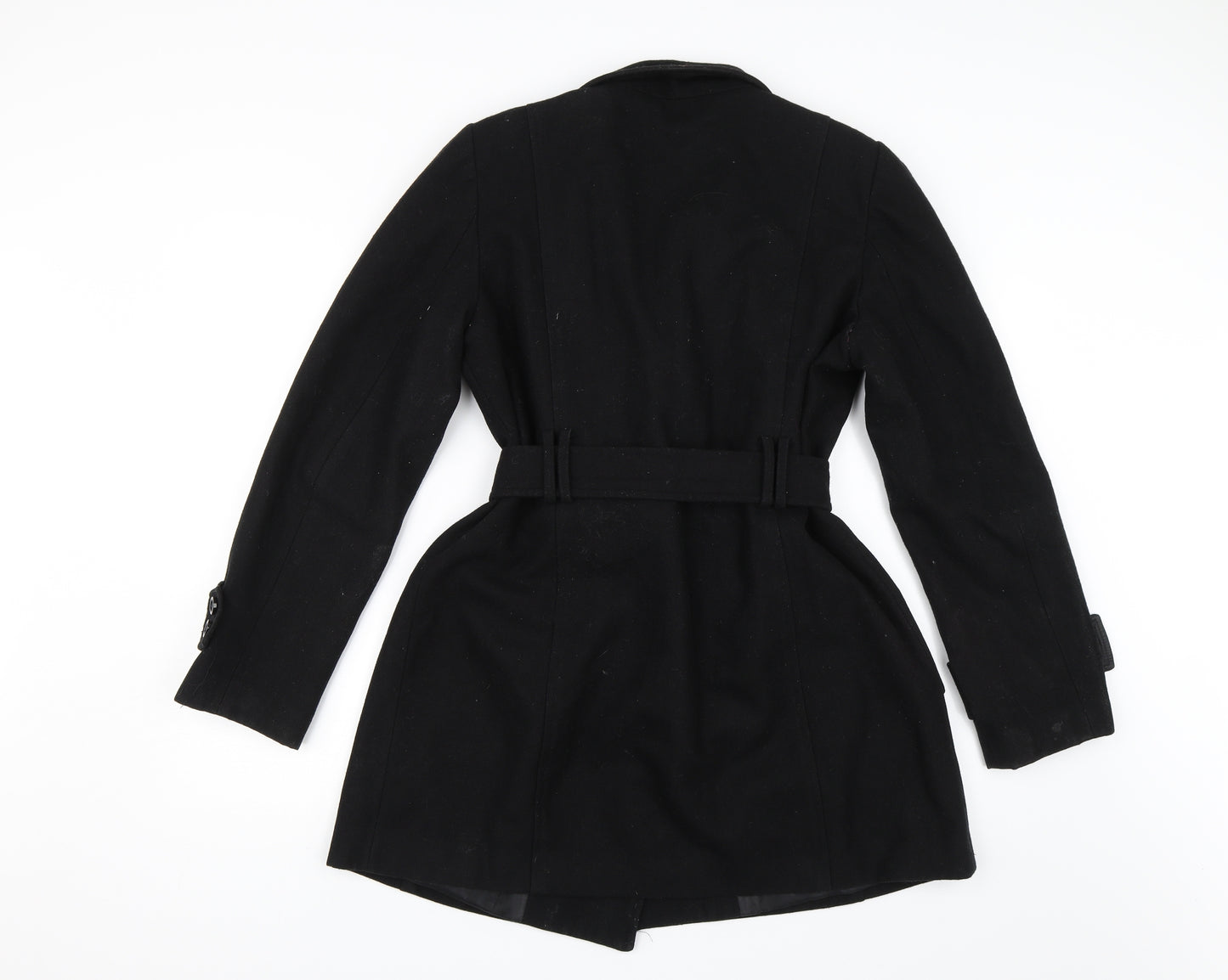 Oasis Womens Black   Overcoat Jacket Size 16