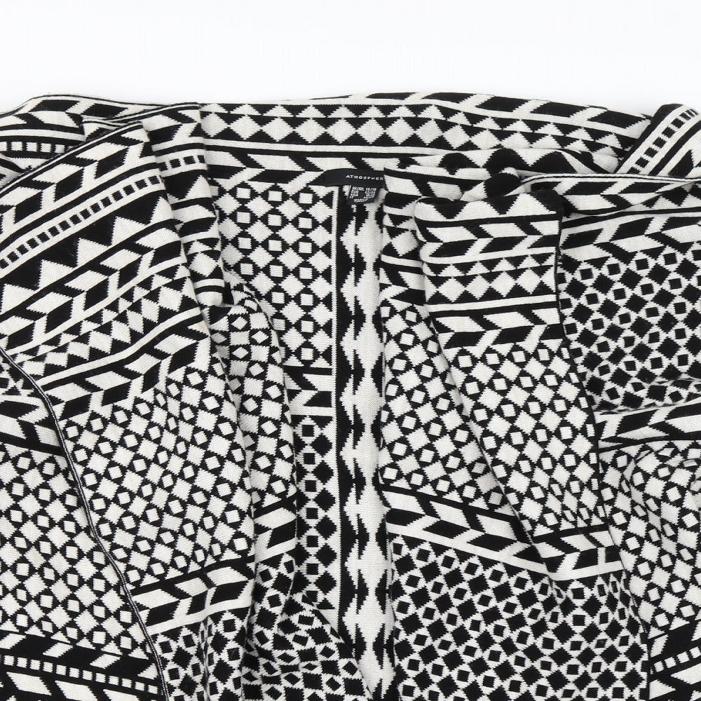 Atmosphere Womens Black Geometric  Jacket  Size 14