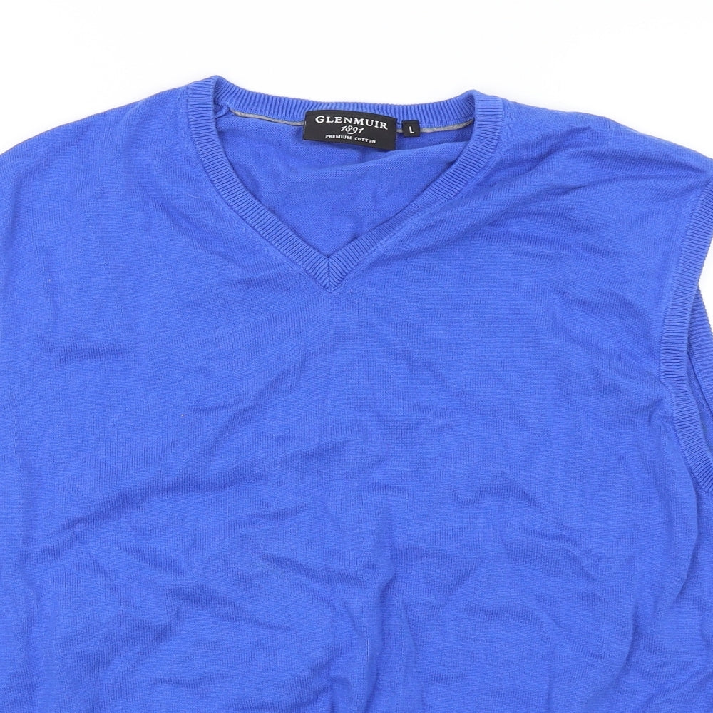 Glenmuir Mens Blue   Vest Jumper Size L