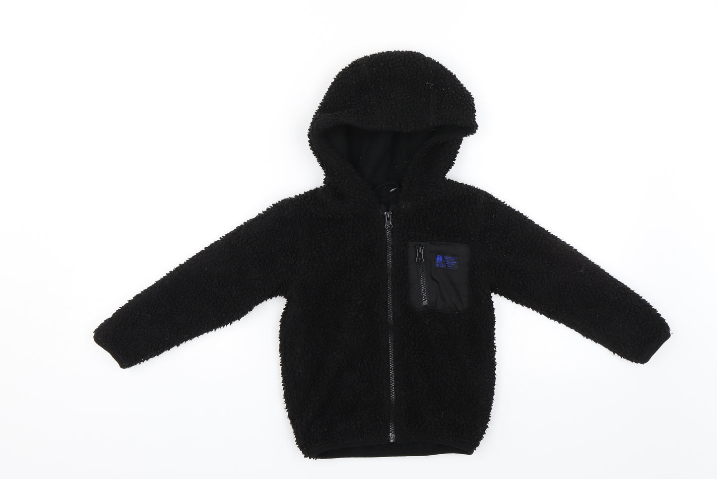 NEXT Boys Black   Full Zip Hoodie Size 4 Years