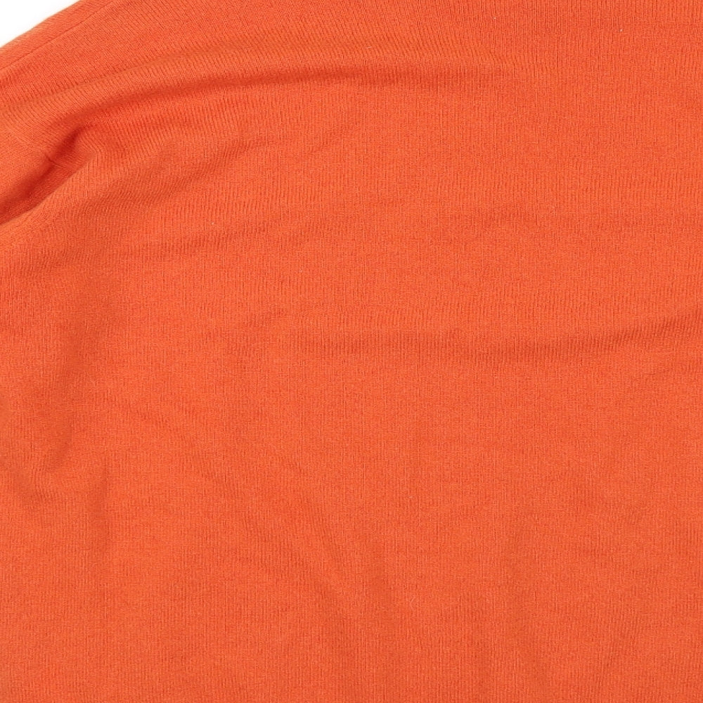 Wool & Co Womens Orange   Pullover Jumper Size M