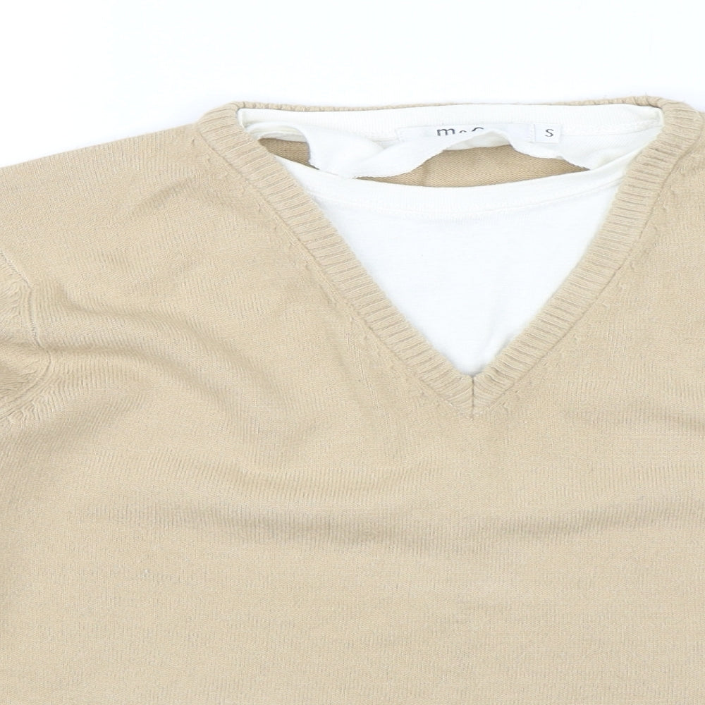 M&Co Womens Beige   Pullover Jumper Size S