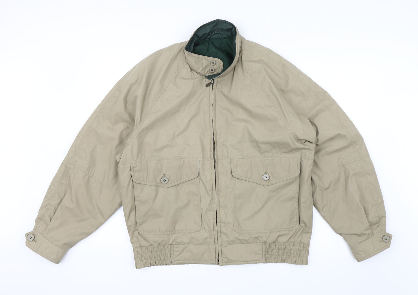 Marks and Spencer Mens Beige   Bomber Jacket Jacket Size S