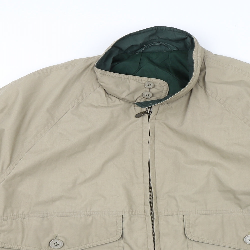 Marks and Spencer Mens Beige   Bomber Jacket Jacket Size S