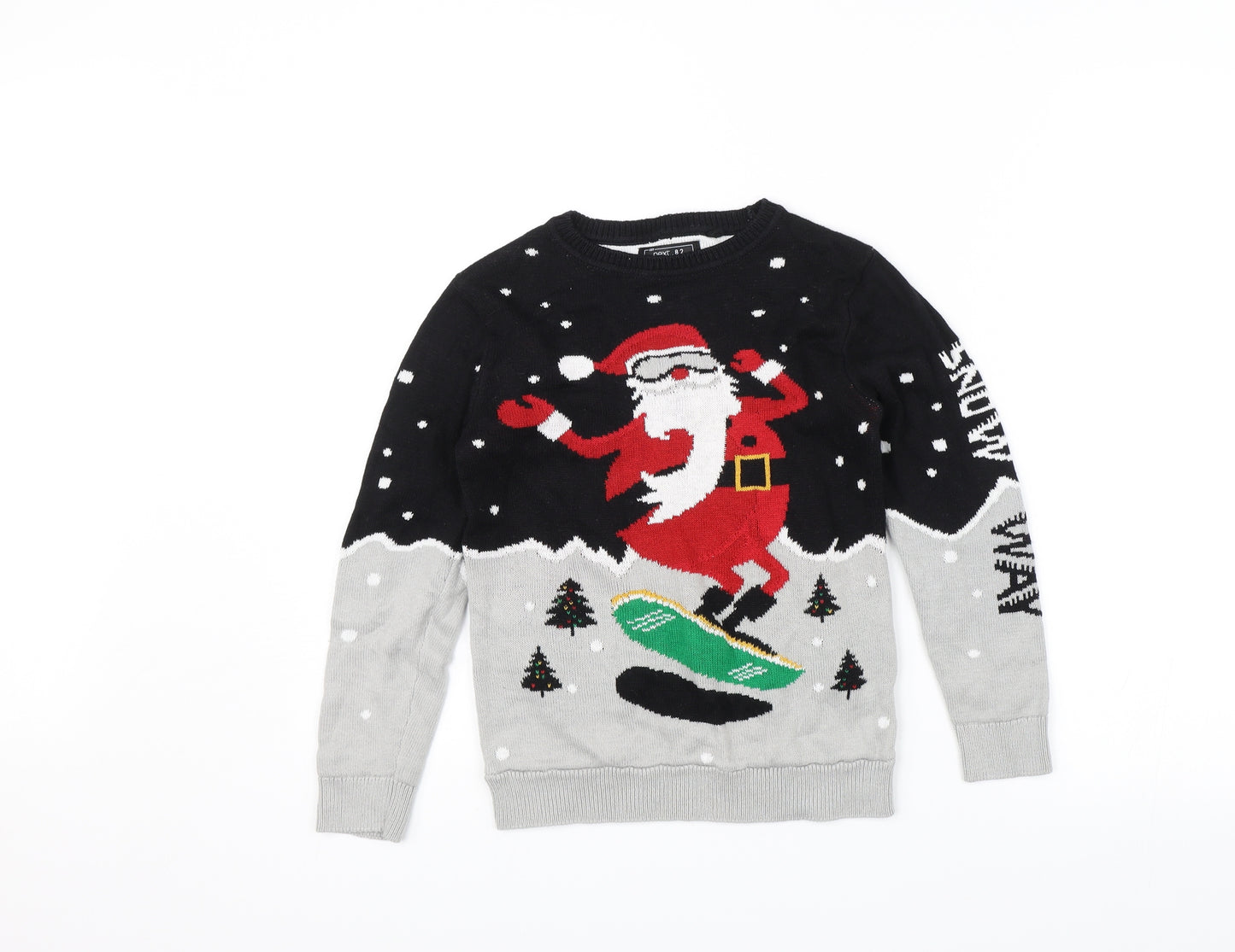 NEXT Boys Grey   Pullover Jumper Size 8 Years  - Christmas jumper