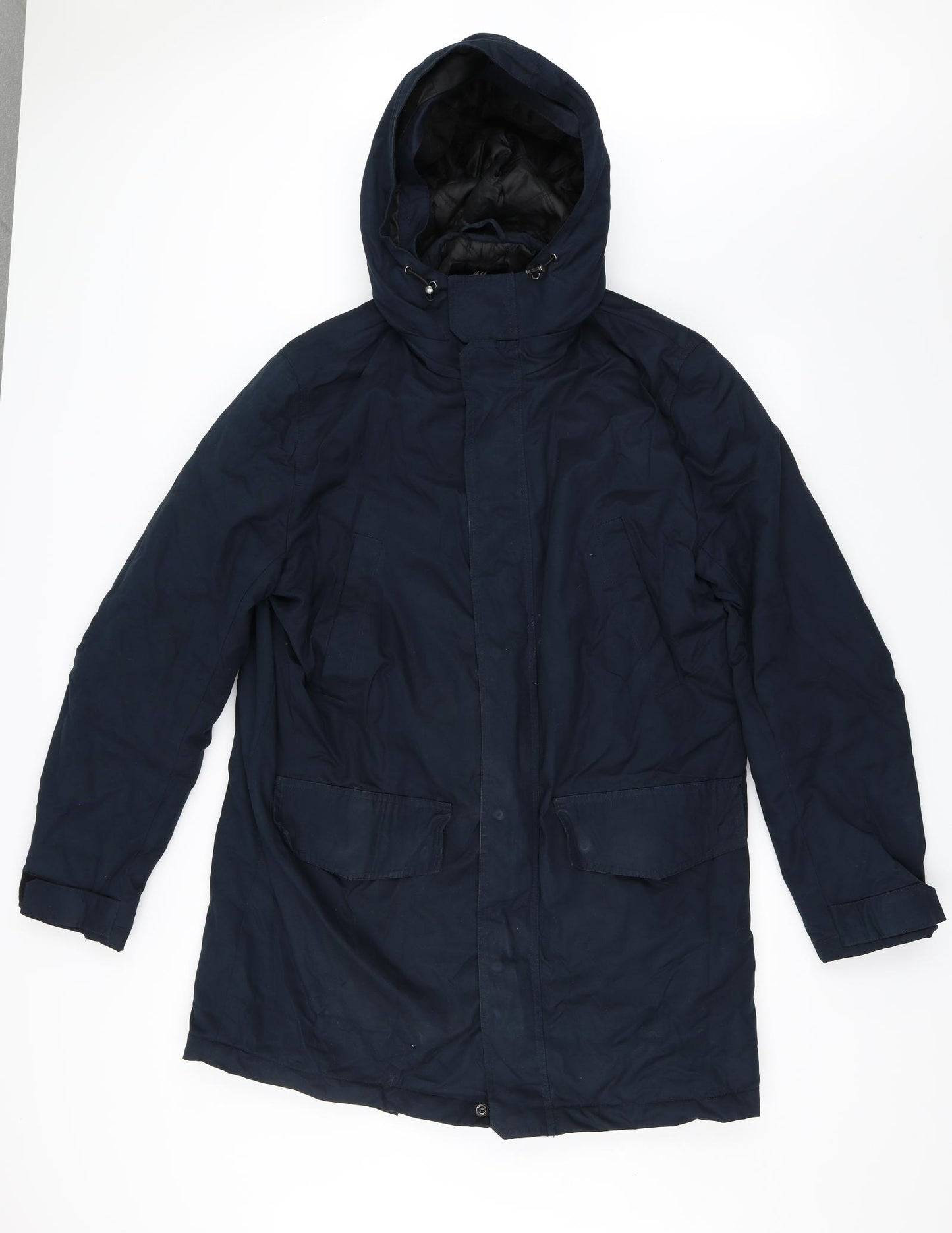 H&M Womens Blue   Parka Jacket Size L