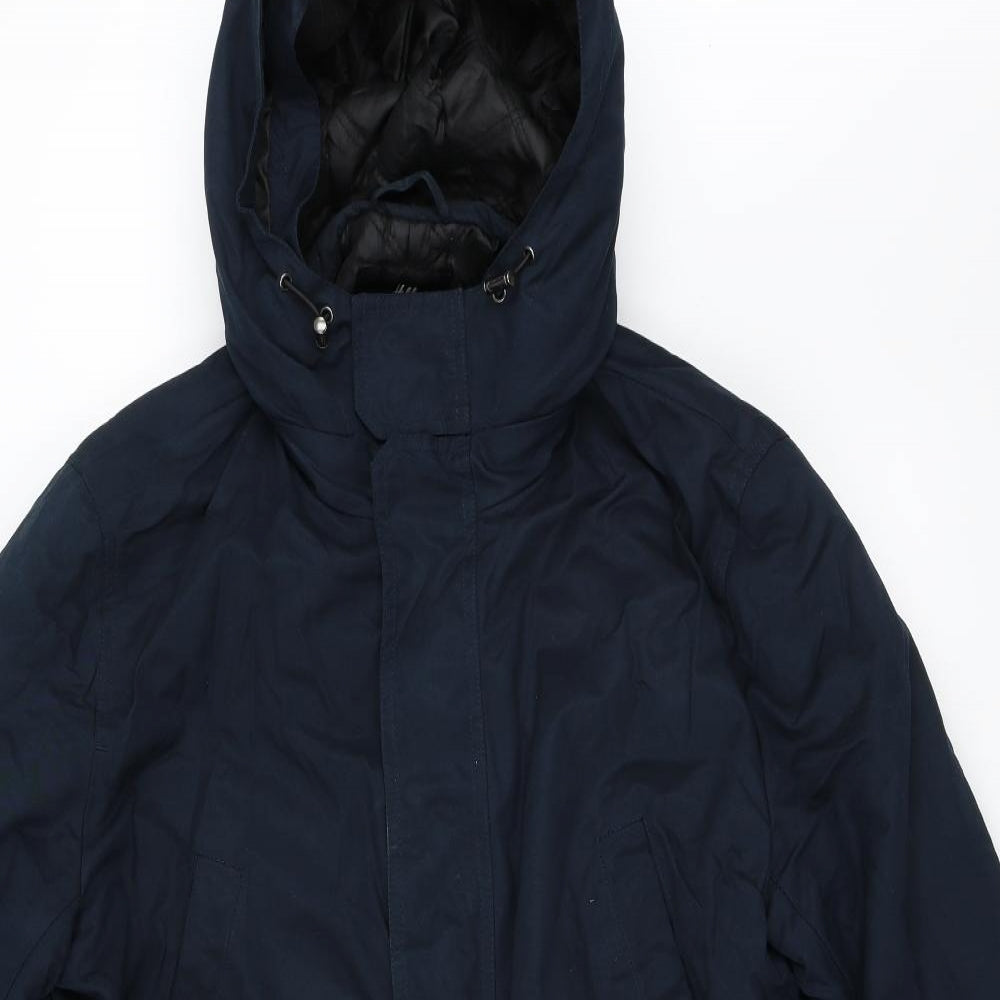 H&M Womens Blue   Parka Jacket Size L