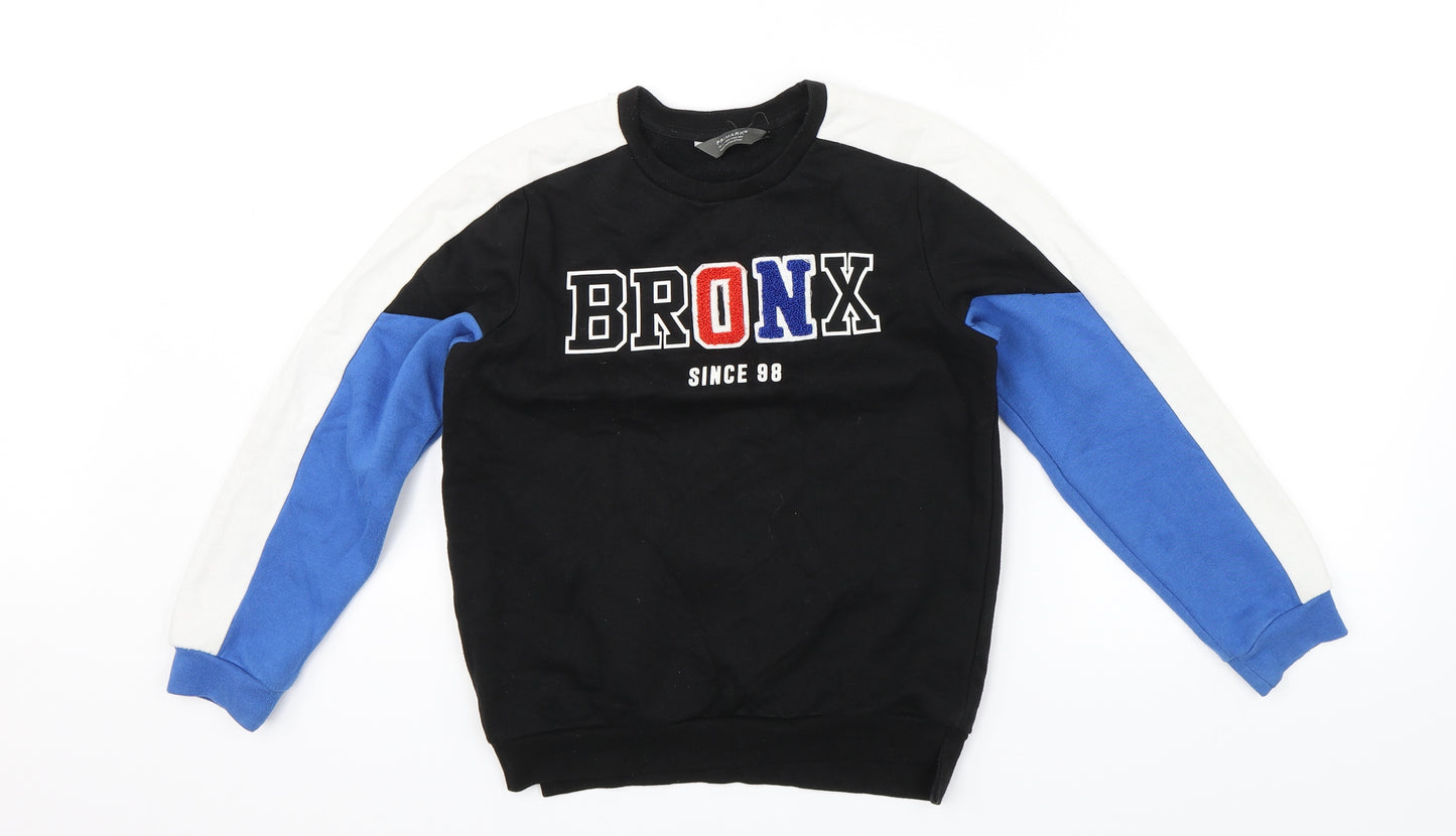 Primark Boys Black   Pullover Jumper Size 10-11 Years  - Bronx New York