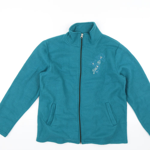 Anne De Lancay Womens Green   Full Zip Jumper Size S