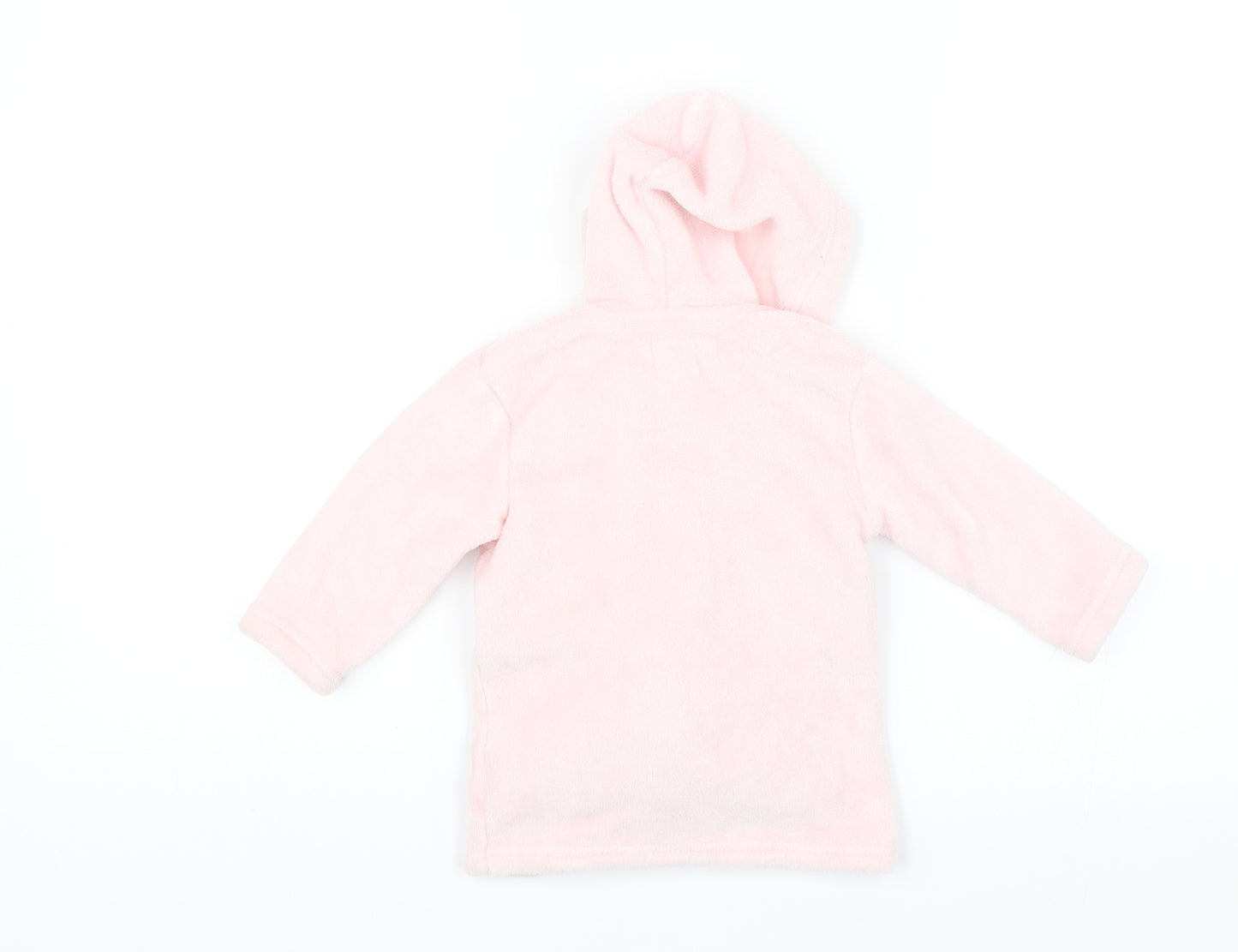 Primark Baby Pink Solid  Kimono Robe Size 6-9 Months