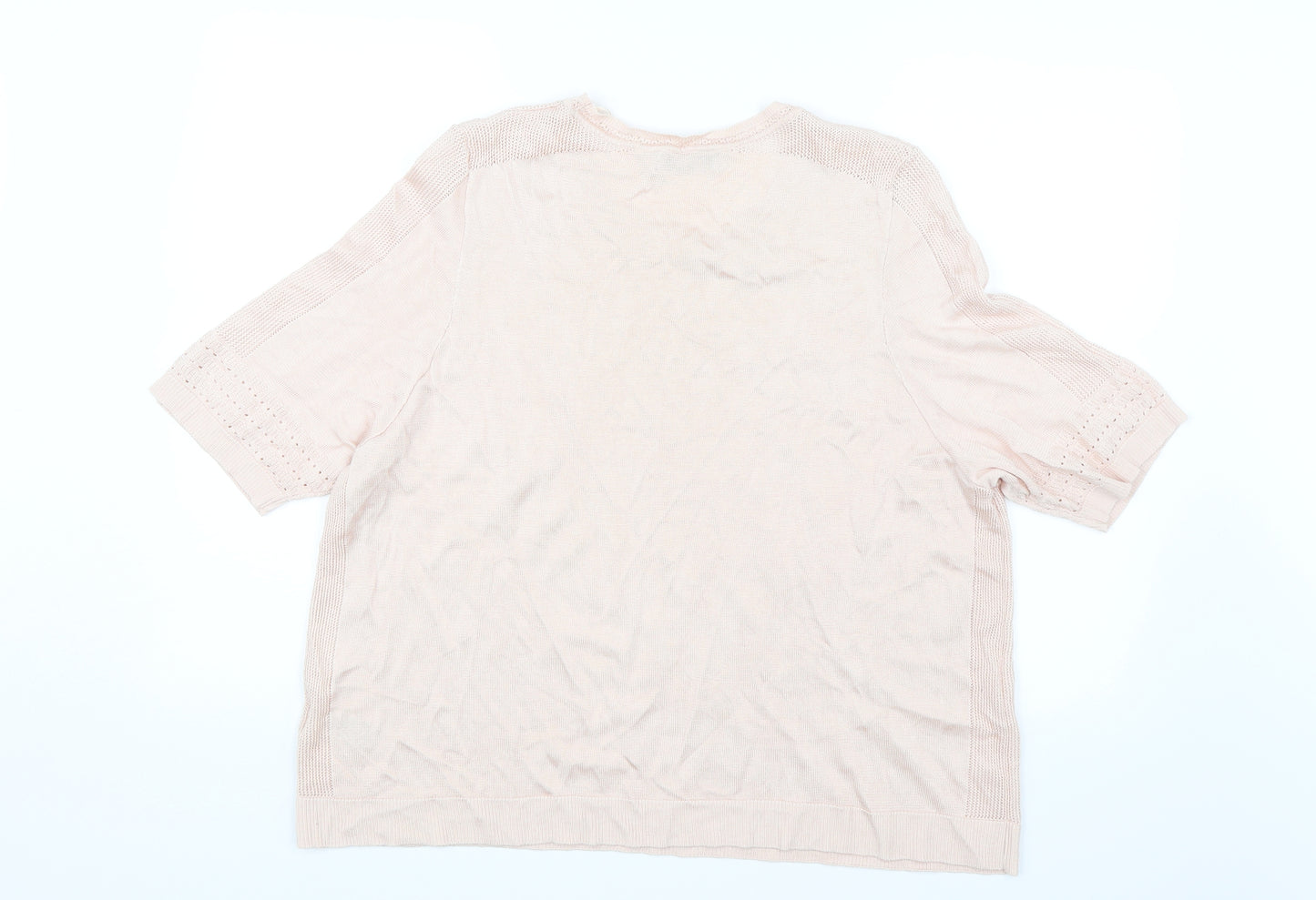 Per Una Womens Pink   Basic Blouse Size 24