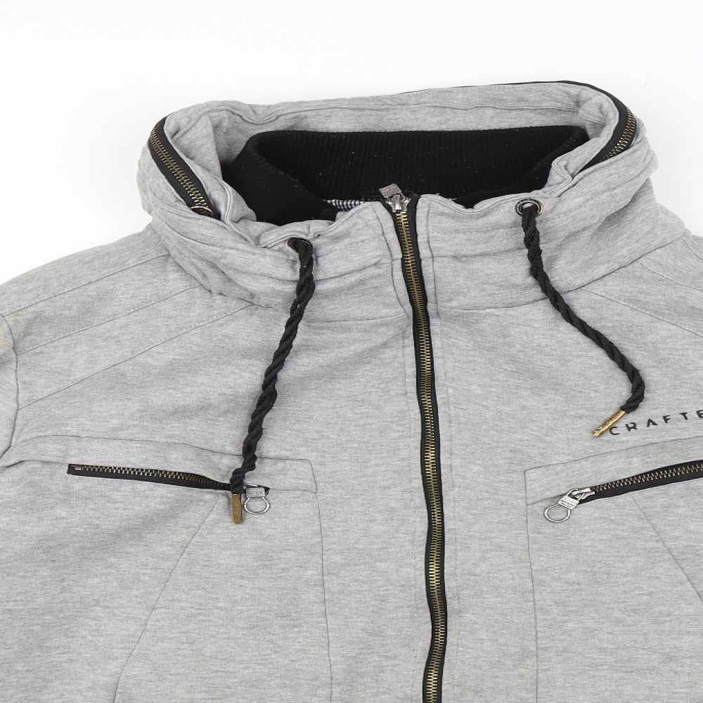 Crafted Mens Grey   Full Zip Jumper Size XL