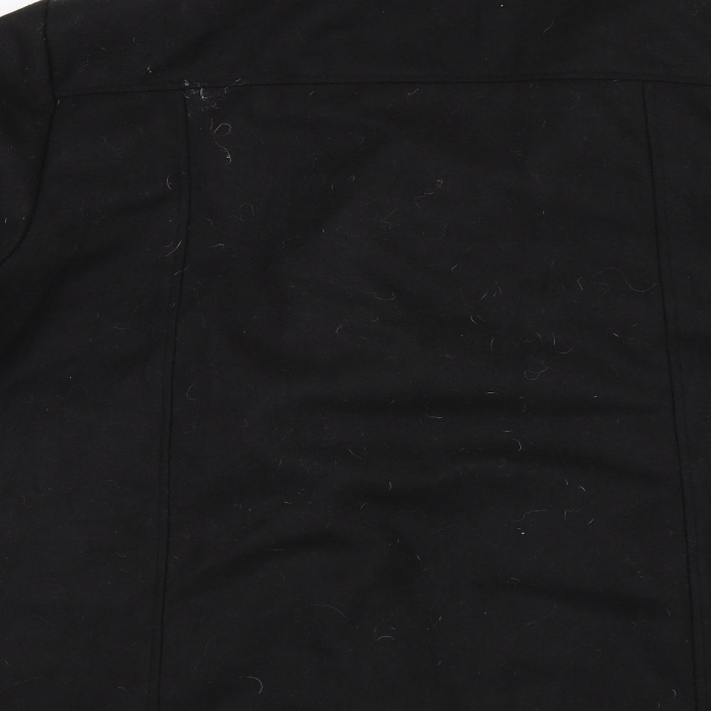 Yours Womens Black   Overcoat Jacket Size 22