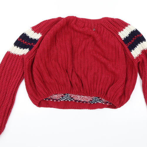 Bagaj Womens Red   Pullover Jumper Size S  - 585