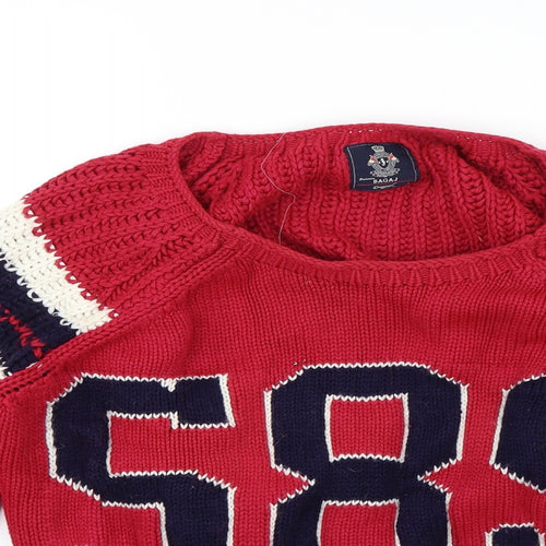 Bagaj Womens Red   Pullover Jumper Size S  - 585