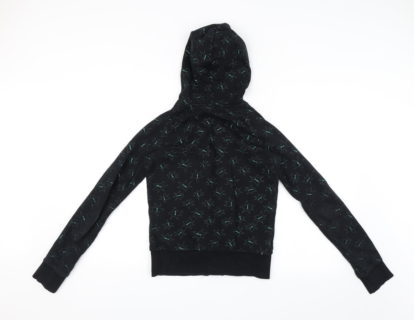 Divided Womens Black   Full Zip Hoodie Size 10