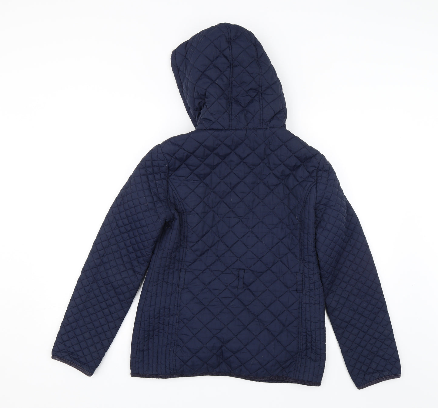 M&S Girls Blue   Parka Jacket Size 13-14 Years