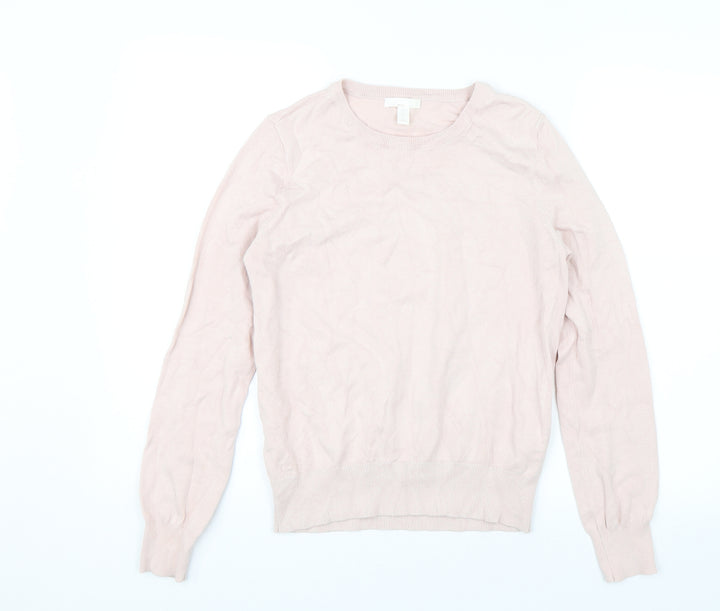 H&M Womens Pink   Pullover Jumper Size S