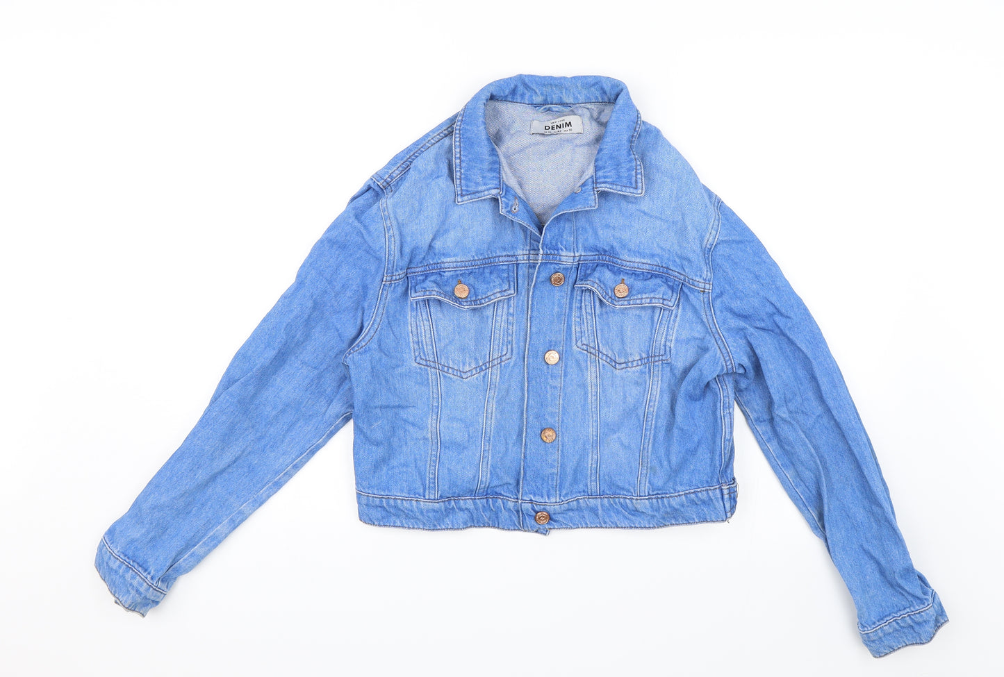 New Look Womens Blue  Denim Jacket  Size 14