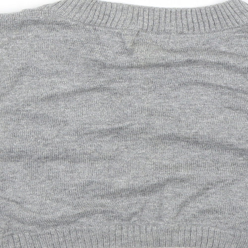H&M Girls Grey   Shrug Jumper Size 12-13 Years