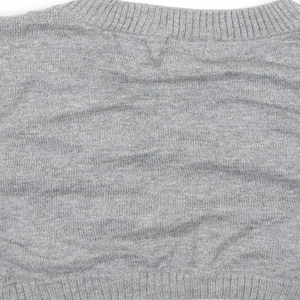 H&M Girls Grey   Shrug Jumper Size 12-13 Years