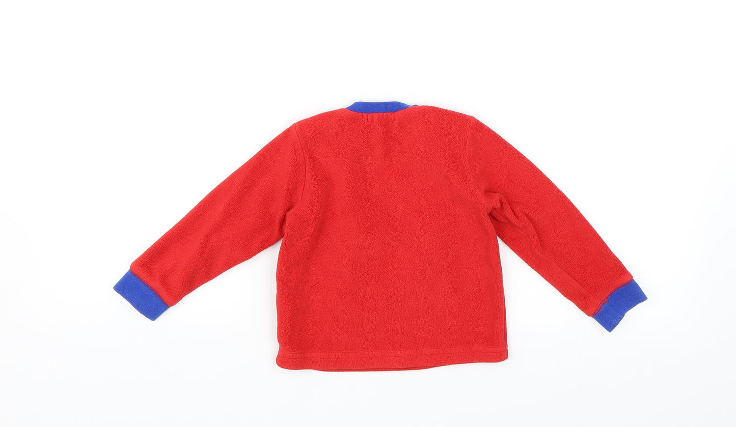 M&Co Baby Red   Pullover Jumper Size 18-24 Months  - Penguin