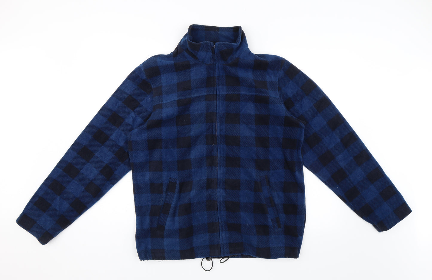Cotton Traders Mens Blue Plaid  Pullover Jumper Size L