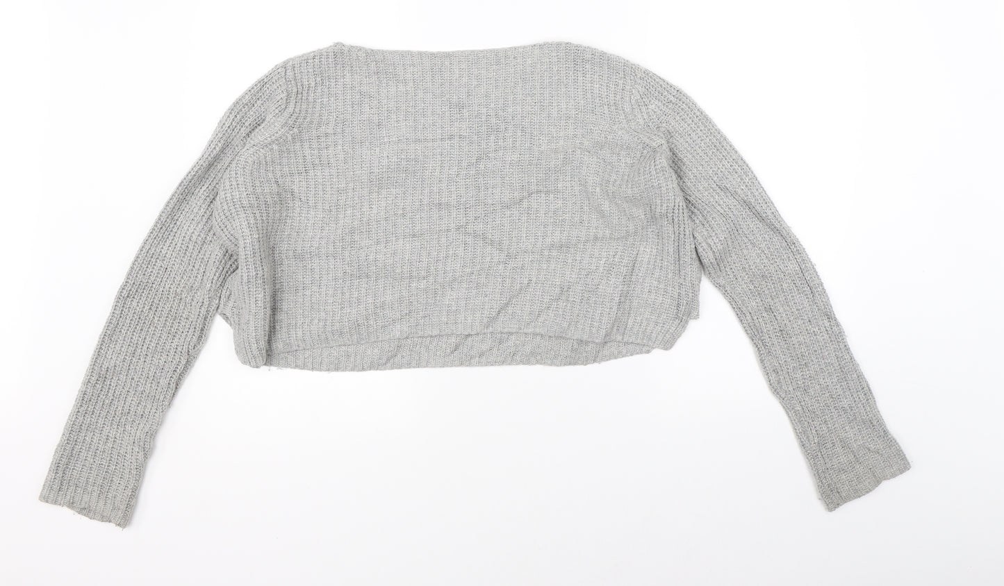 Topshop Womens Grey   Shrug Jumper Size 6